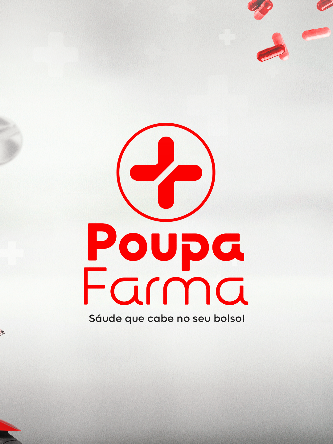 Marca Drogaria Poupa Farma com assinatura Saúde que cabe no seu bolso
